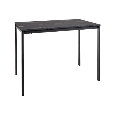 Стол обеденный SIGNAL MARIO эффект черного мрамора/черный 100/60